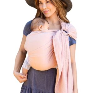 Écharpe de portage à anneaux MOBY en gaze double