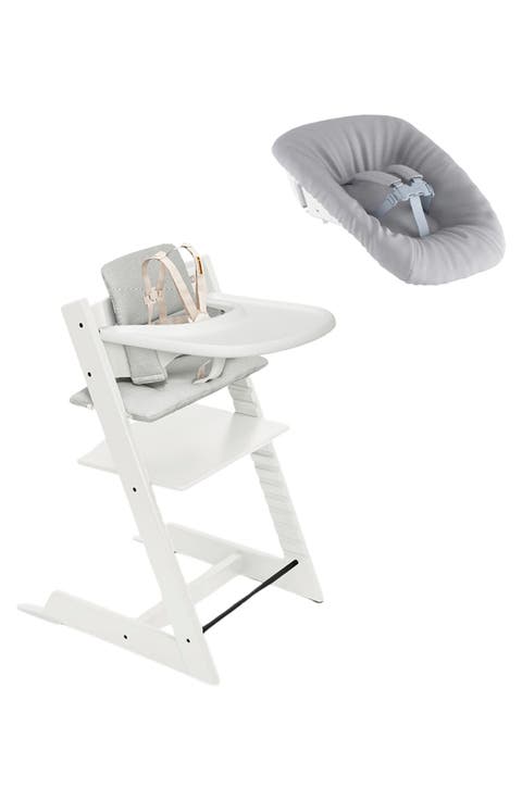 Chaise haute Stokke Tripp Trapp®², coussin, ensemble nouveau-né et plateau Stokke® Valeur 597 $