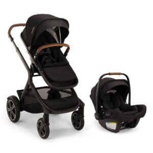 Système de voyage comprenant le siège auto pour bébé Nuna PIPA™ aire rx et la poussette DEMI™ next