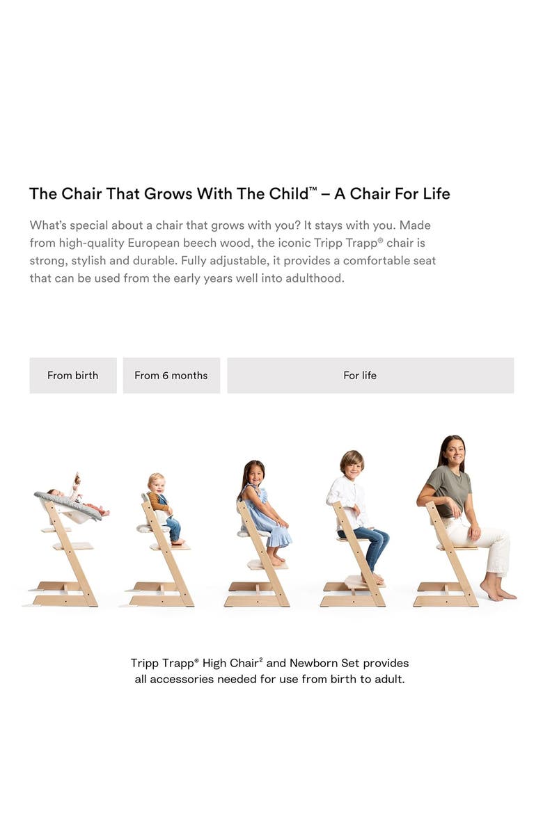 Chaise haute Stokke Tripp Trapp®², coussin, ensemble nouveau-né et plateau Stokke® Valeur 597 $ – Image 4