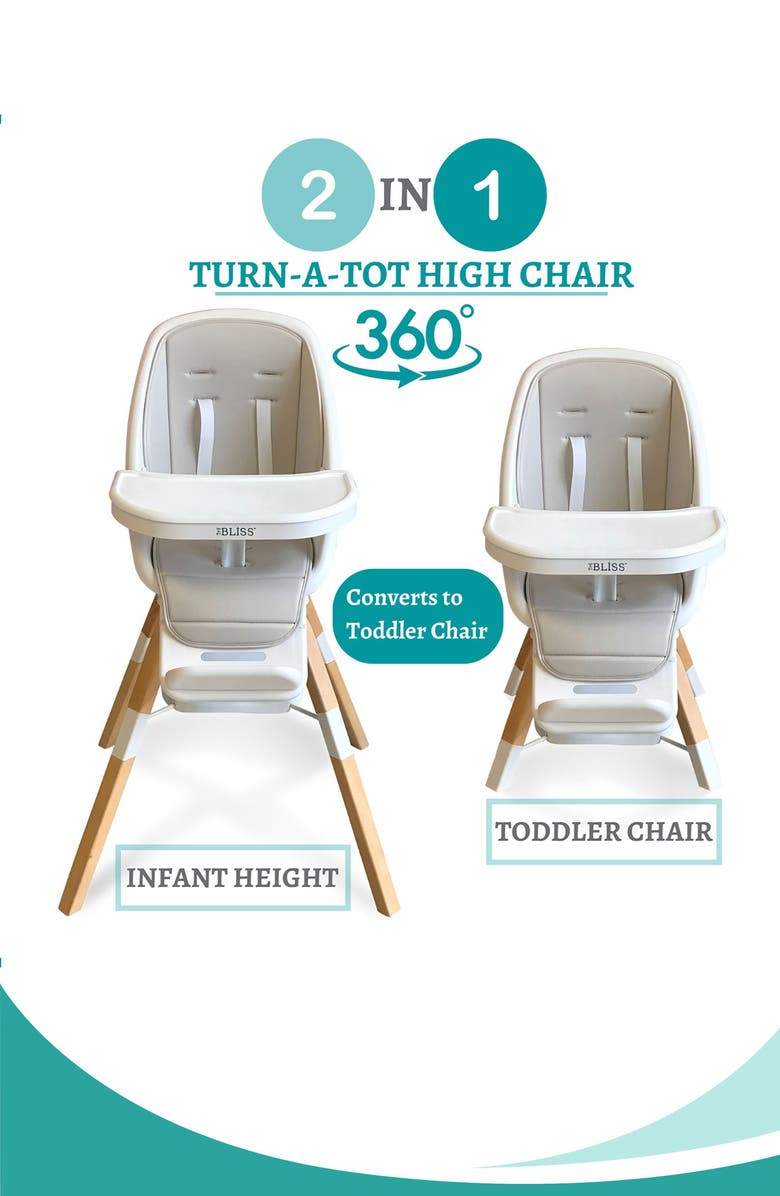 Chaise haute Little Partners TrüBliss™ 2-en-1 pivotante à 360° – Image 4