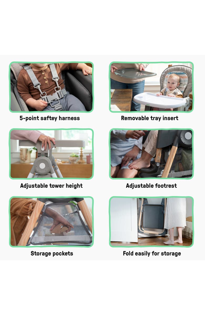 INGENUITY Positionneur Propre Créez-le ! Chaise haute pliante multi-mode – Image 2