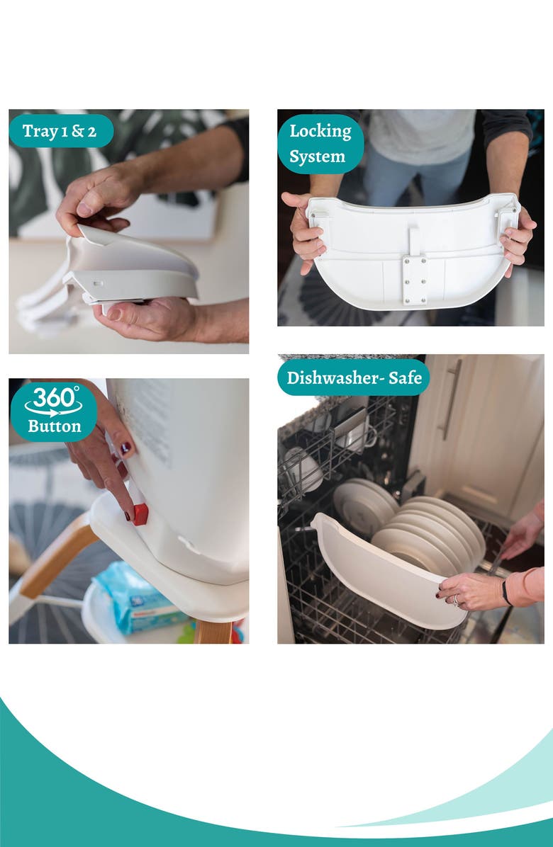 Chaise haute Little Partners TrüBliss™ 2-en-1 pivotante à 360° – Image 2