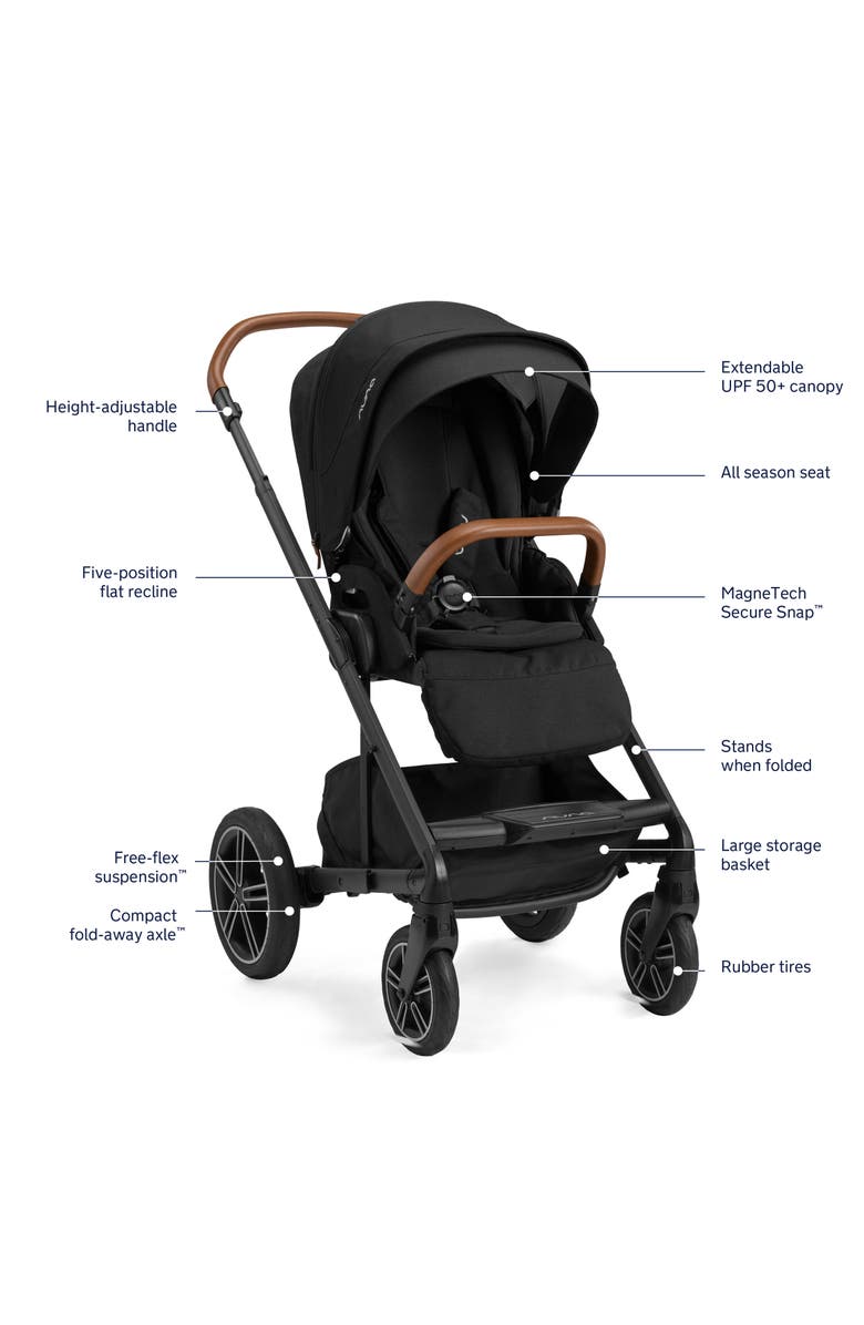 Système de voyage comprenant le siège auto pour bébé Nuna PIPA™ aire rx et la poussette DEMI™ next – Image 2