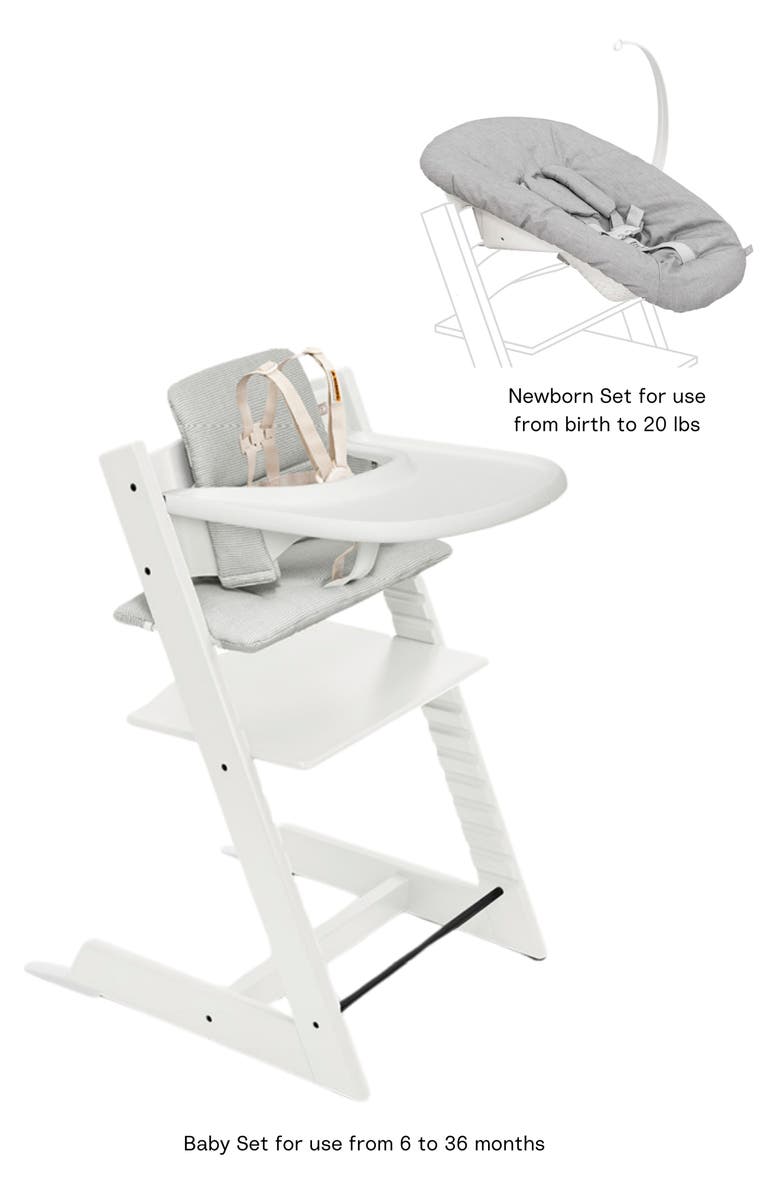 Chaise haute Stokke Tripp Trapp®², coussin, ensemble nouveau-né et plateau Stokke® Valeur 597 $ – Image 5