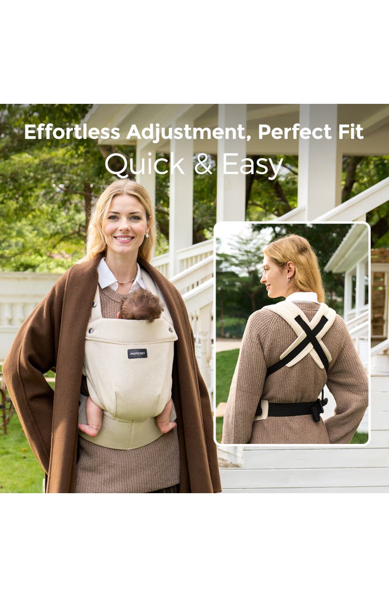 Porte-bébé Momcozy en lin et coton naturel – Image 3
