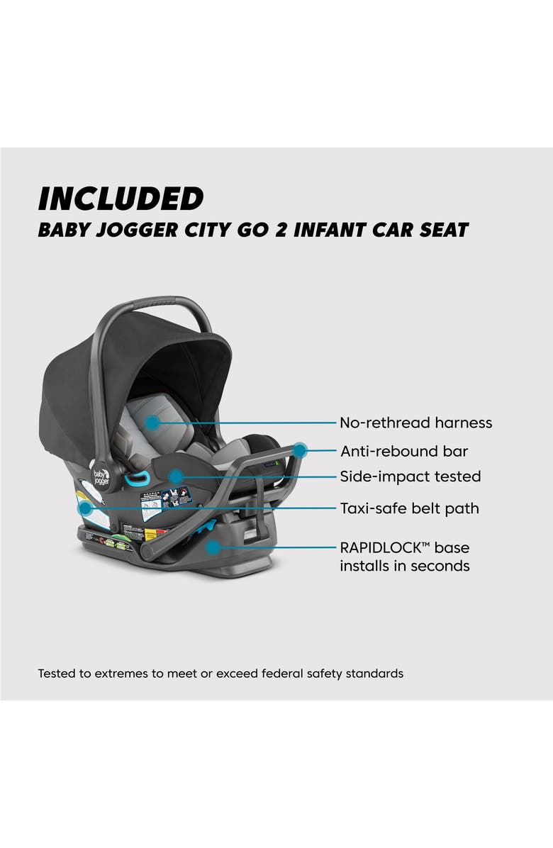 Système de voyage pour poussette Baby Jogger City Select® 2 et siège auto pour bébé City GO™ 2 – Image 2